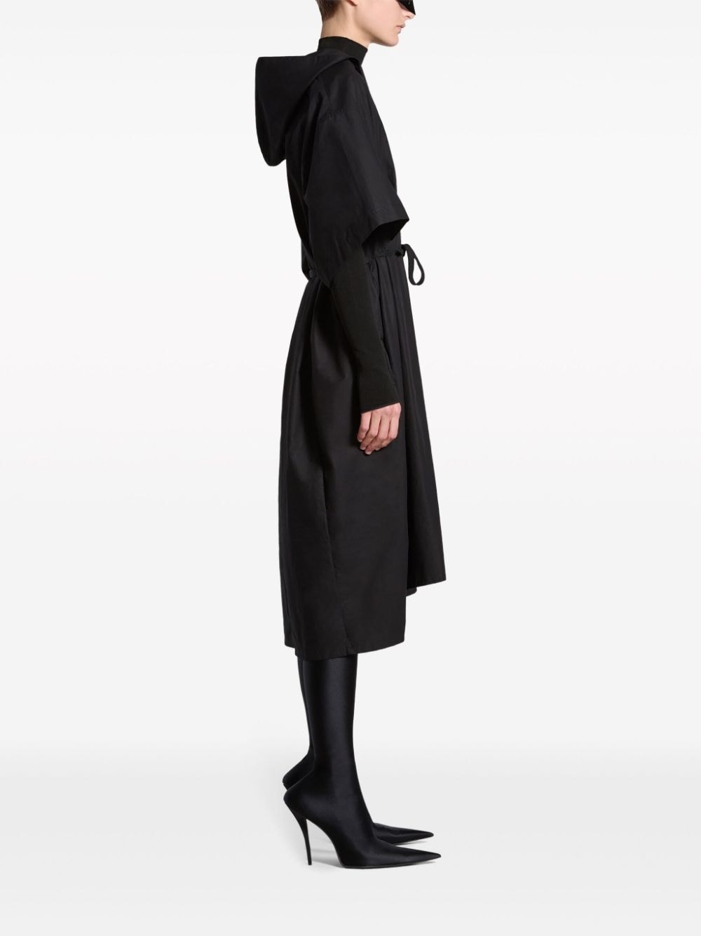 hooded oversized dress - 3