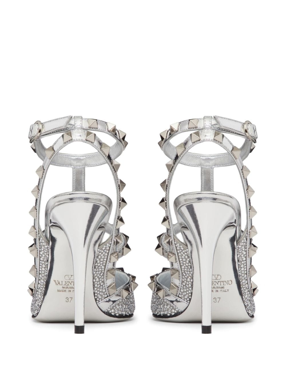 Rockstud 100mm crystal-embellished pumps - 3