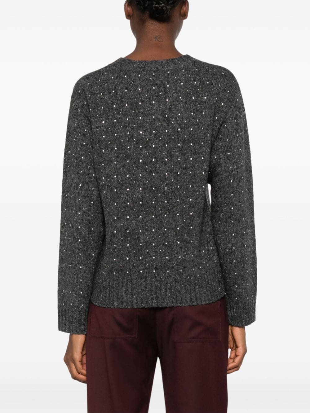 crystal-embellished sweater - 4