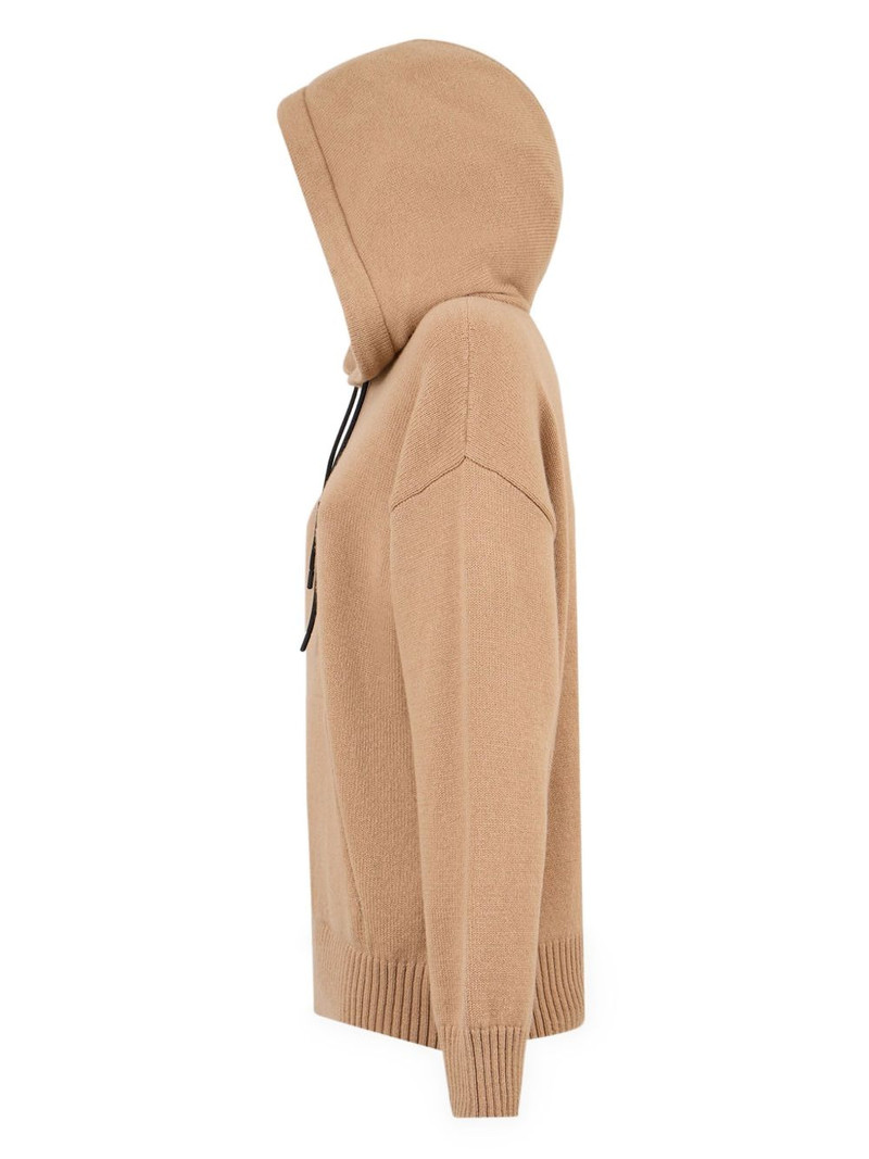 MSGM logo-detail hooded sweater outlook