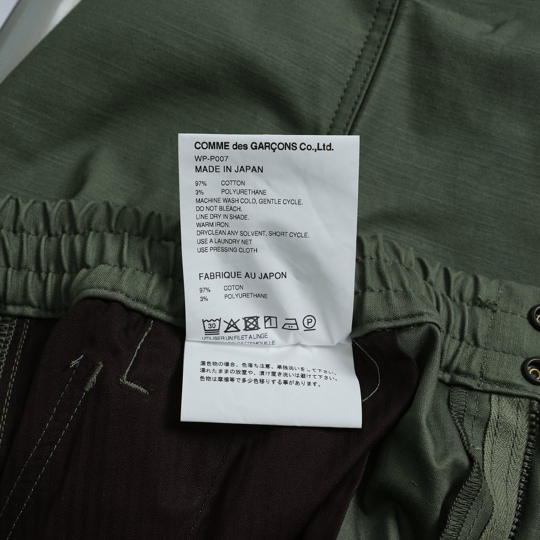 Cotton Urethane Back Satin Pants - 3