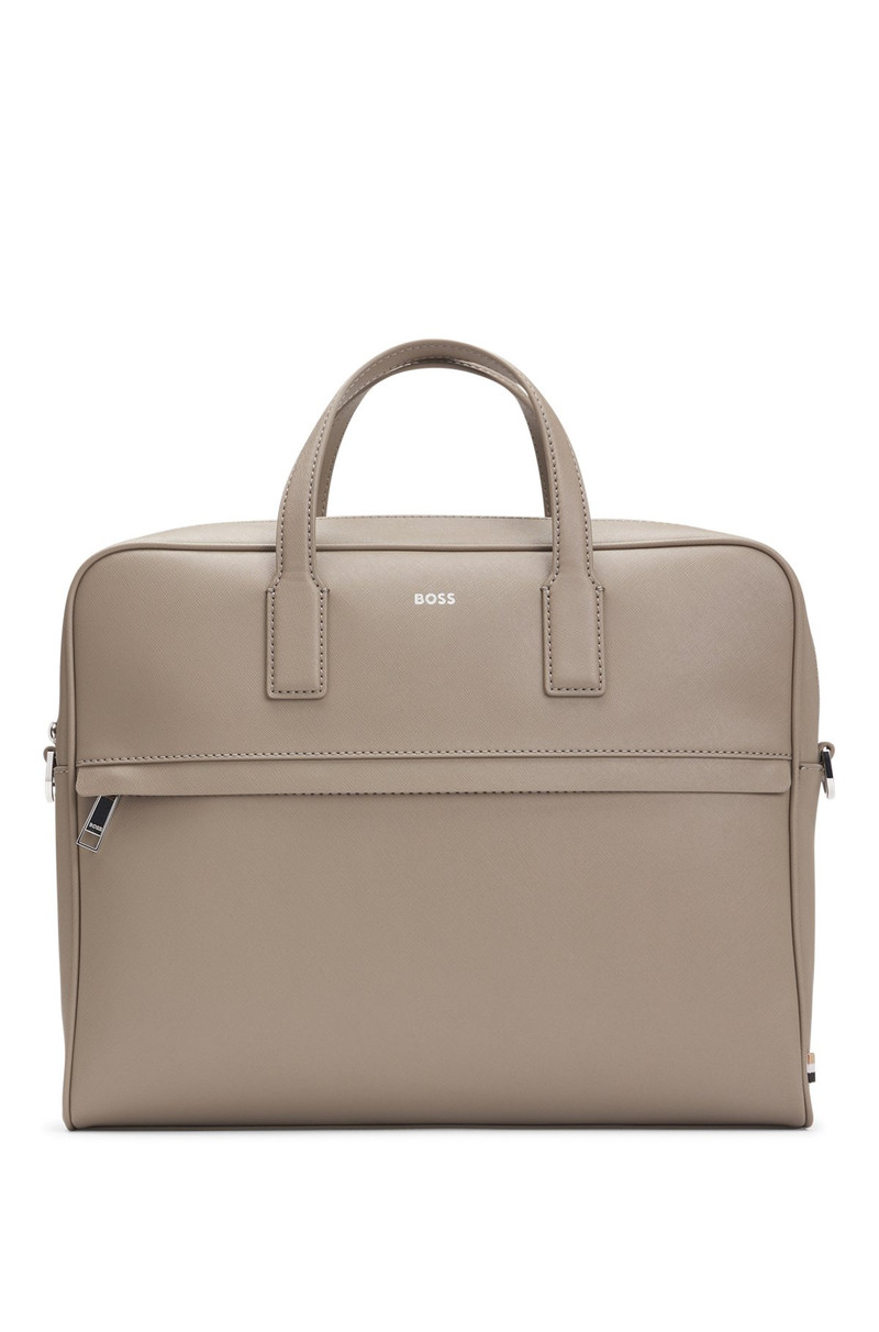 BOSS STRUCTURED DOCUMENT CASE WITH LOGO LETTERING outlook