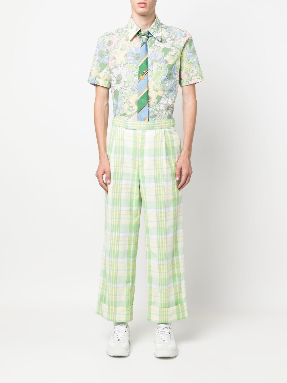 floral-print short-sleeved shirt - 2