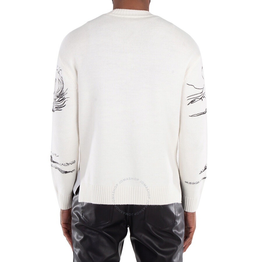 Emporio Armani Nature Embroidery Alpaca-Blend Sweater - 5