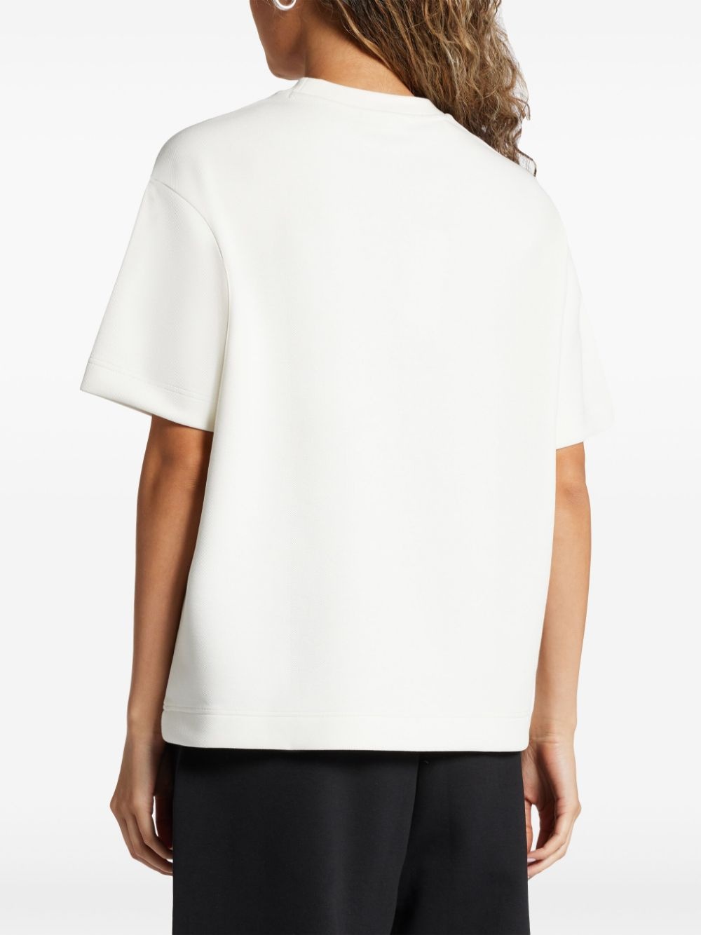 logo-appliquÃ© crew-neck T-shirt - 4