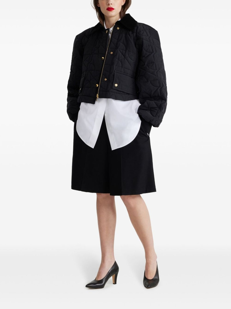 PATOU cropped quilted bomber jacket outlook