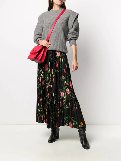 Valentino floral print pleated skirt  outlook