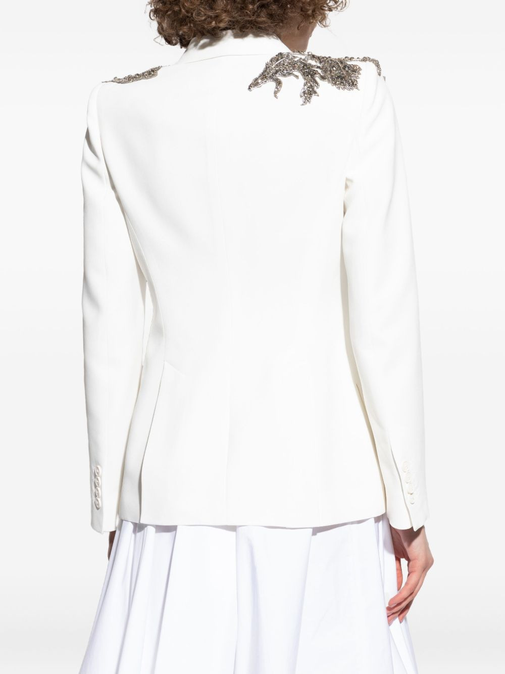 embellished shoulder blazer - 4