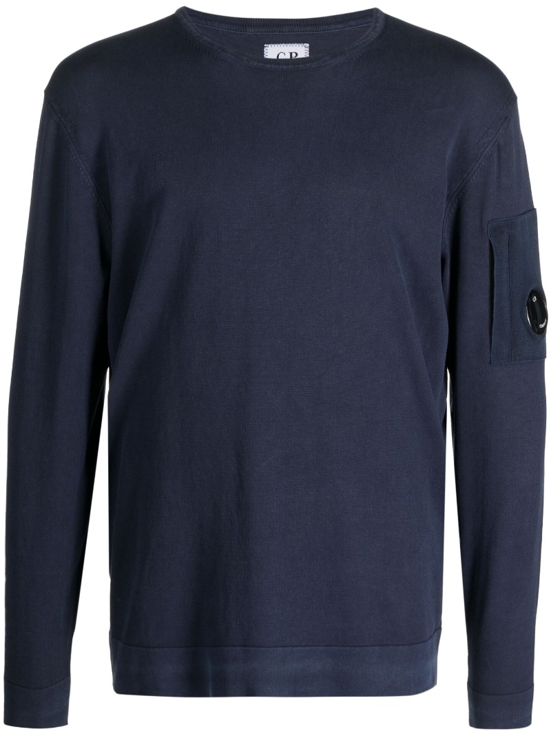 crew neck cotton sweatshirt - 1