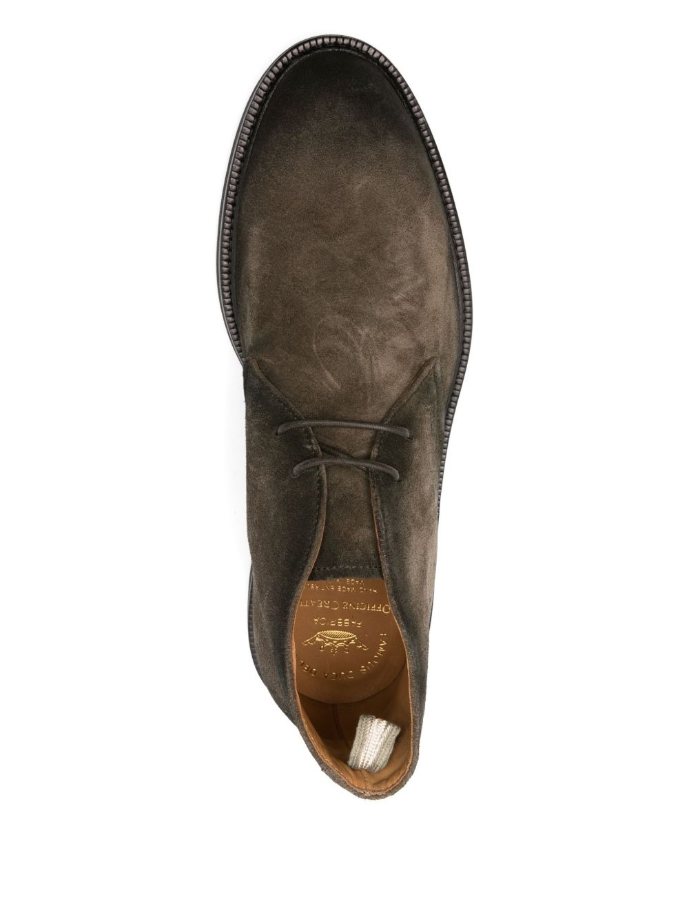 suede lace-up boots - 4