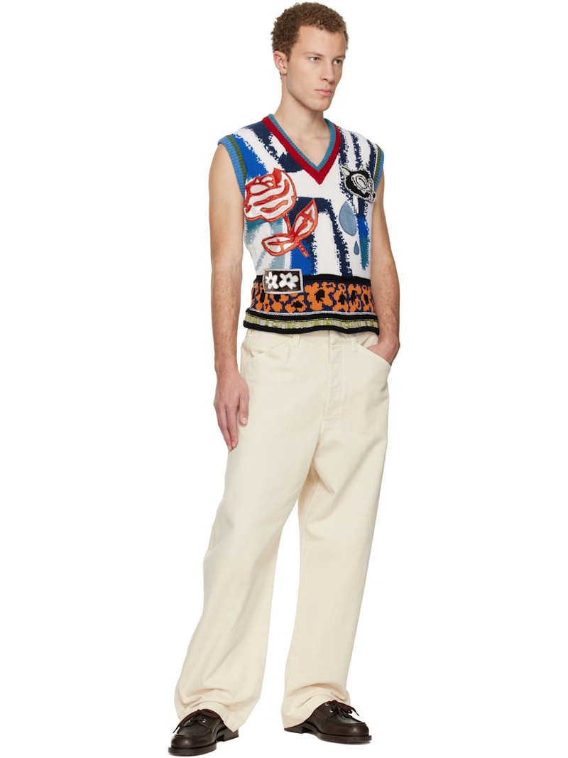 Marni Multicolor V-Neck Vest outlook