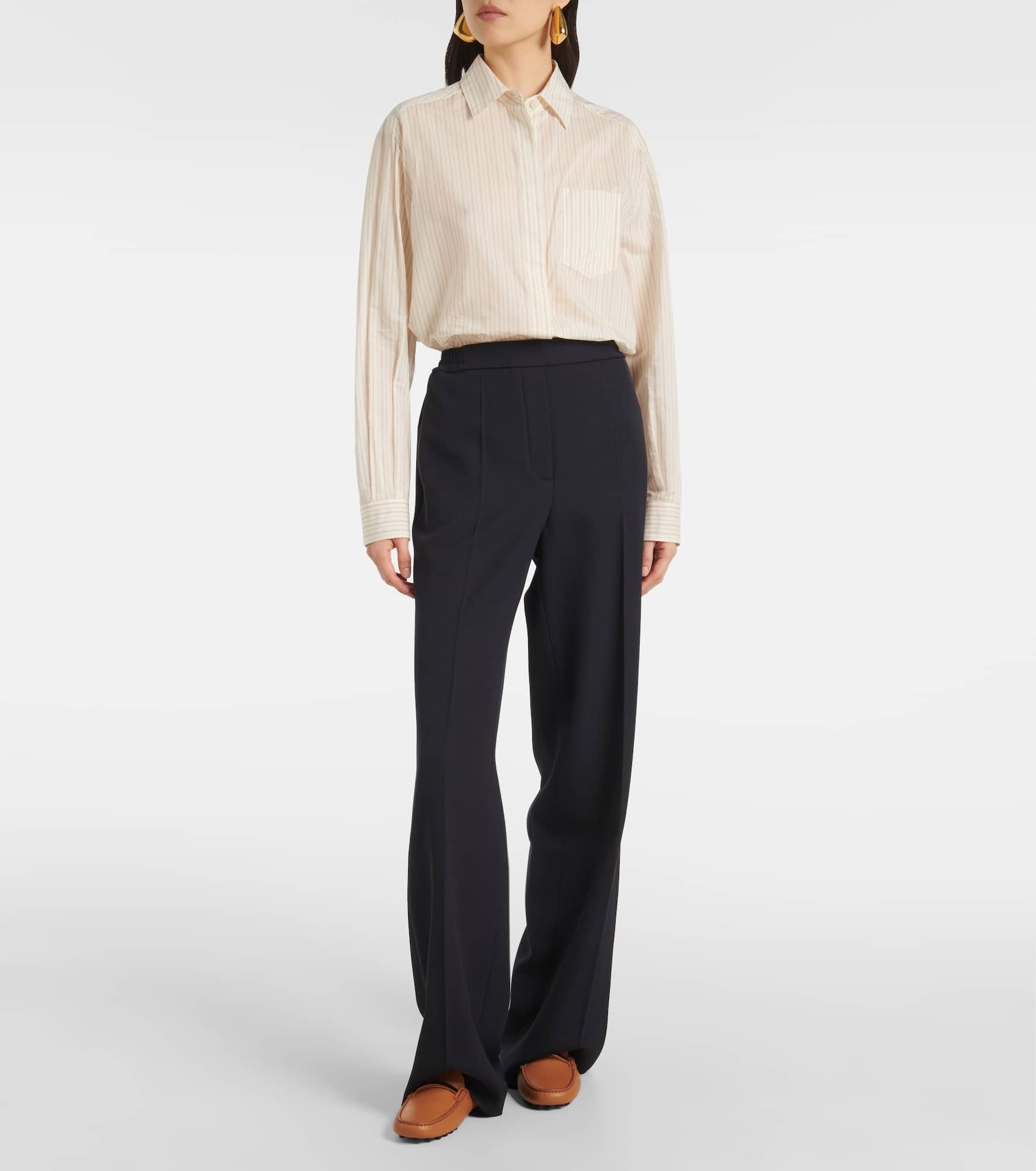 Wool wide-leg pants - 2
