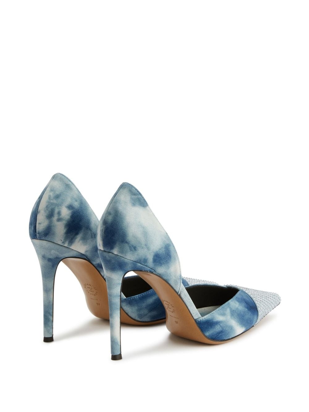 tie-dye pattern 105mm pumps - 3