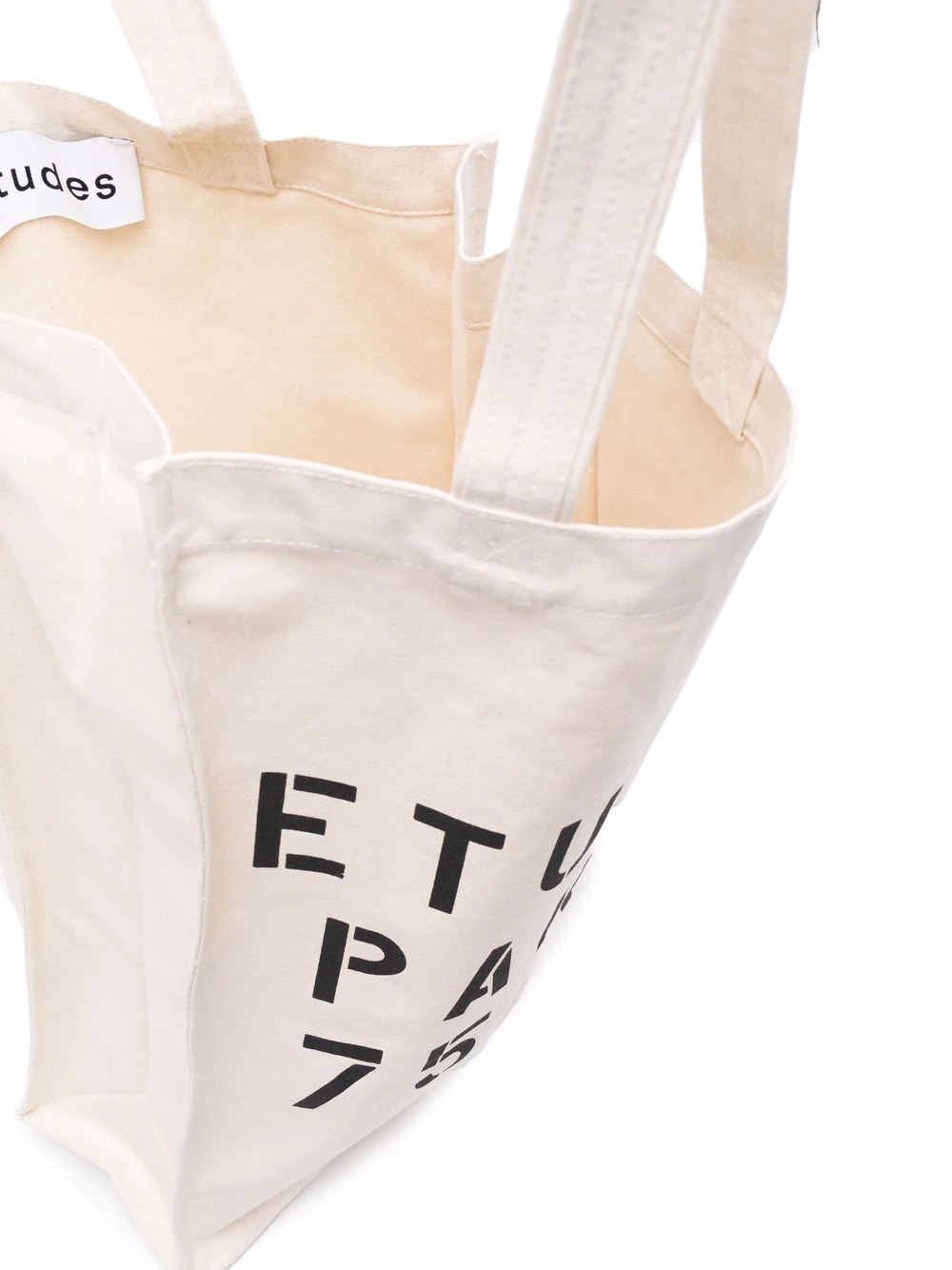 Stencil print organic cotton tote - 5