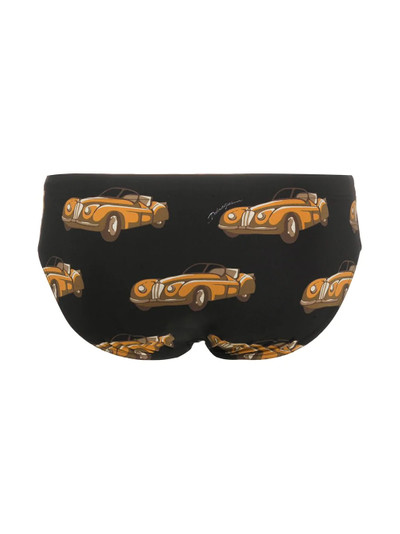 Dolce & Gabbana car print swimming trunks outlook