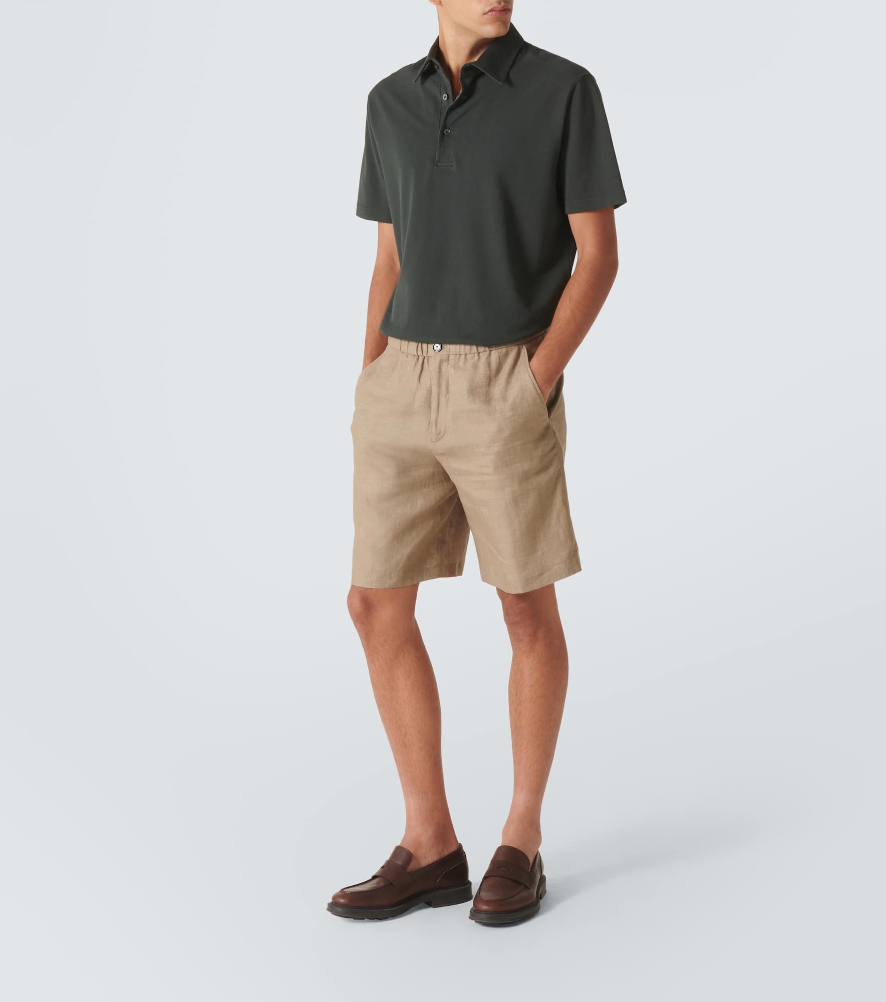 Emanuele linen Bermuda shorts - 2