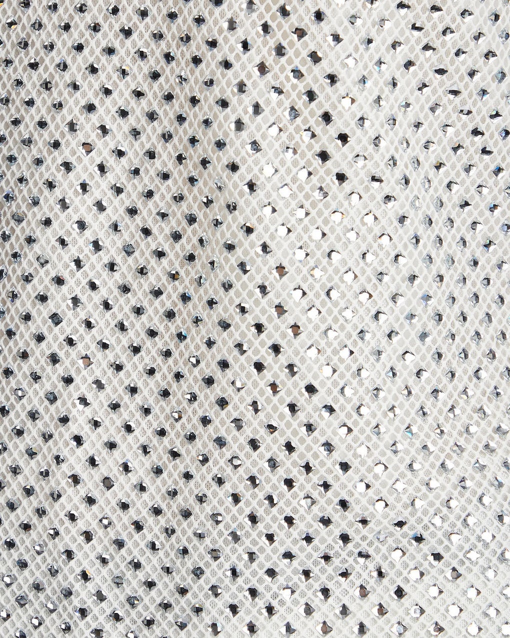 Top Silver Rhinestone Fishnet  Silver - 6