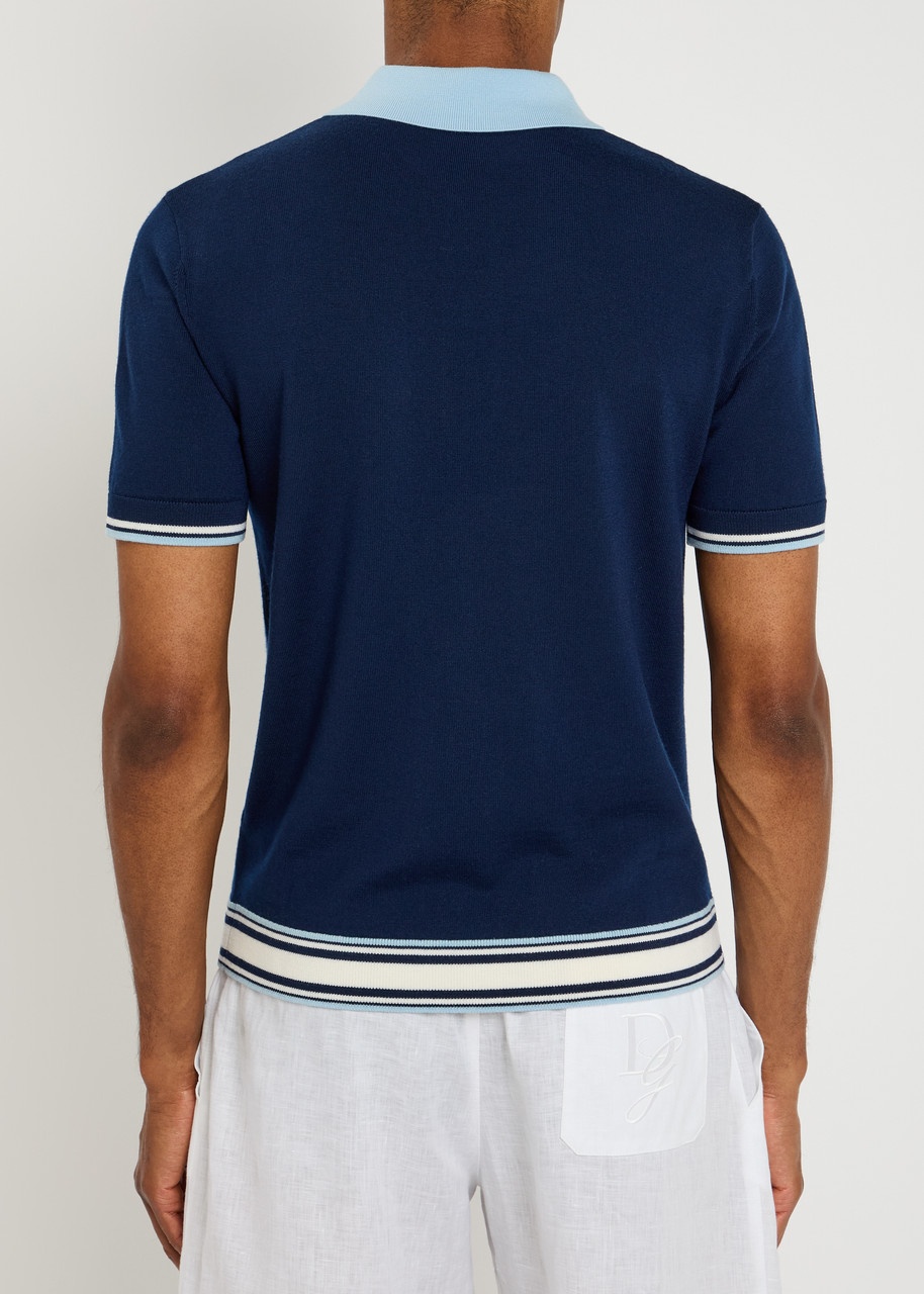 Casablanca Tennis Logo-embroidered Wool Polo Shirt - 3