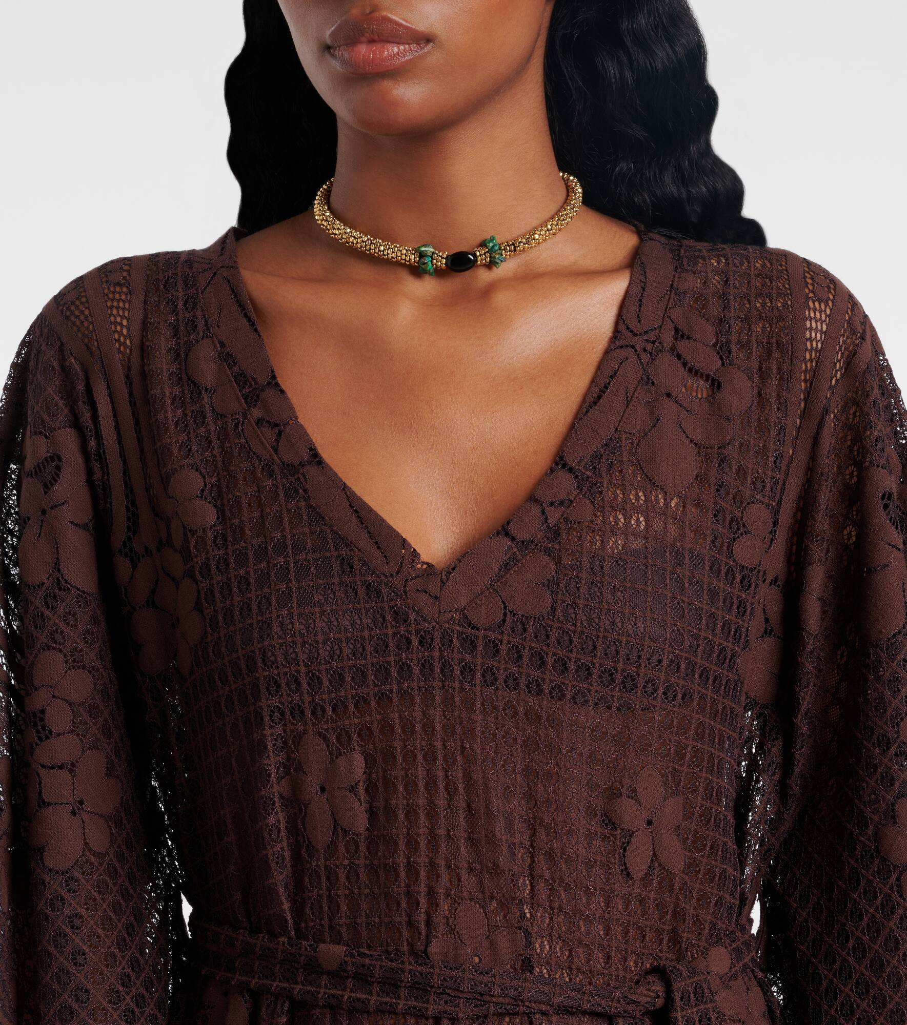 June cotton-blend kaftan - 4