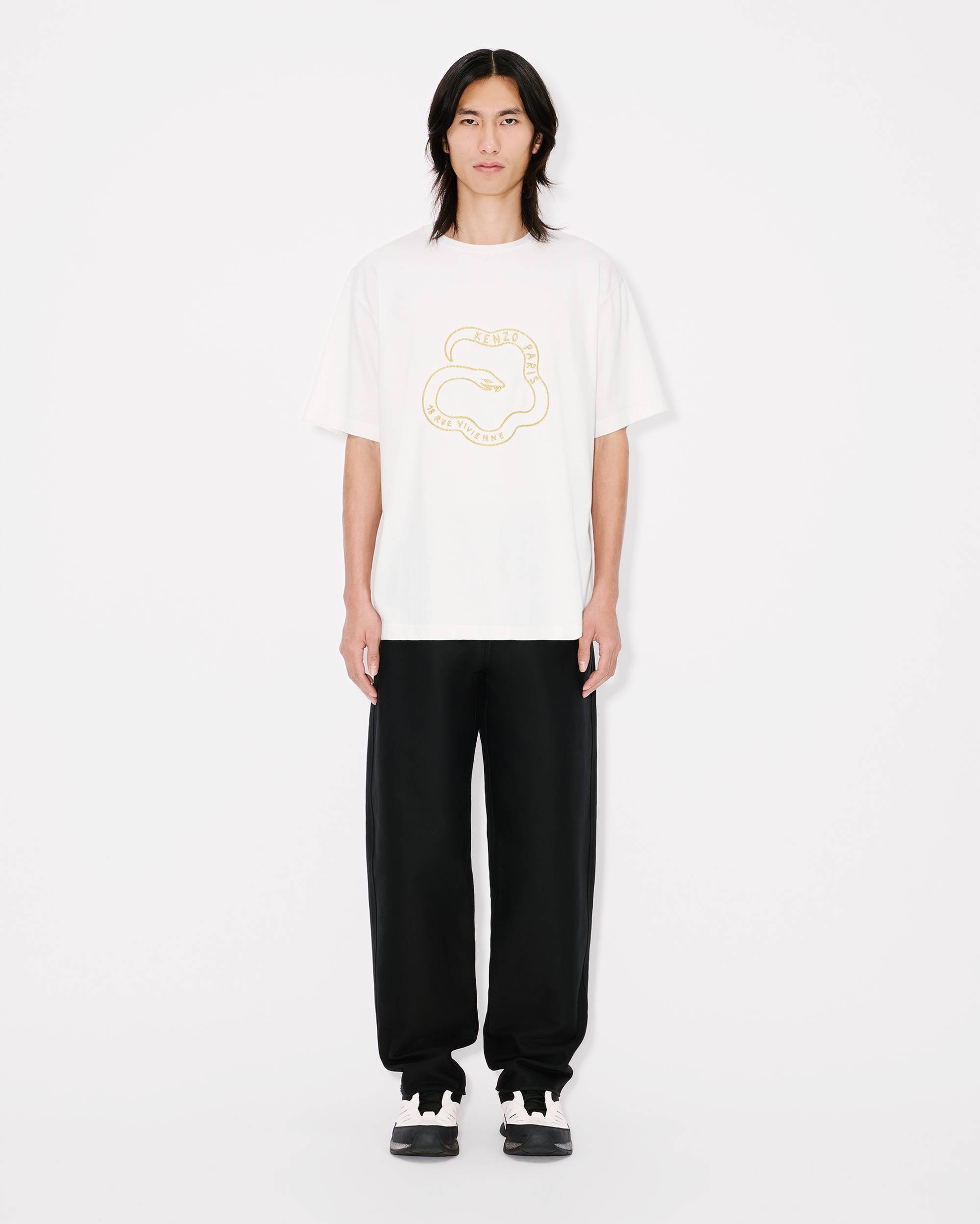 'Lunar New Year' embroidered oversized T-shirt in cotton - 5