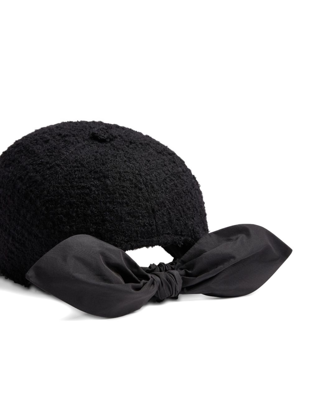 bow tweed baseball cap - 2