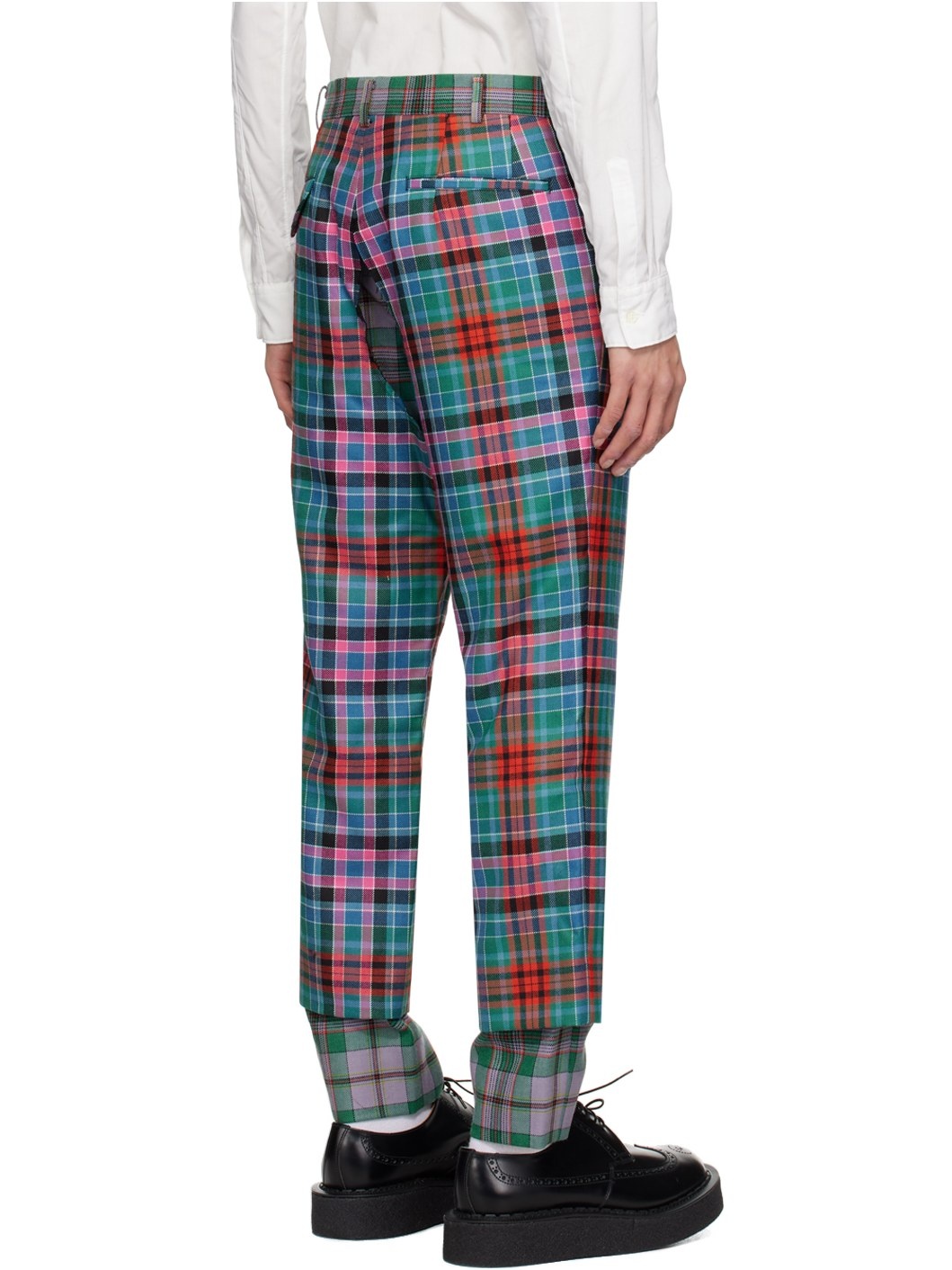 Multicolor Tartan Trousers - 3