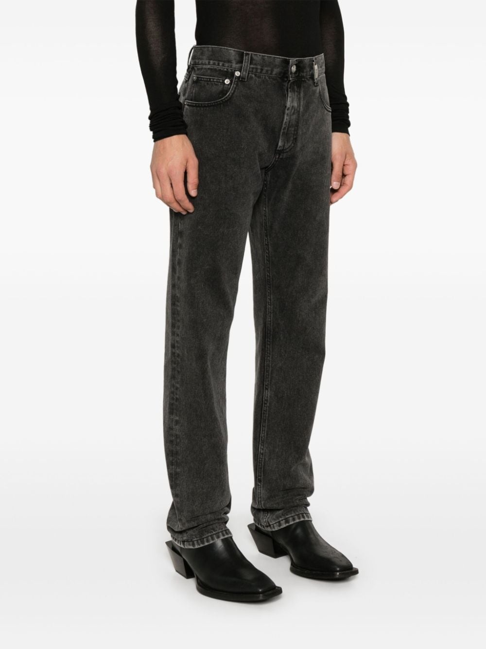 logo-plaque jeans - 3