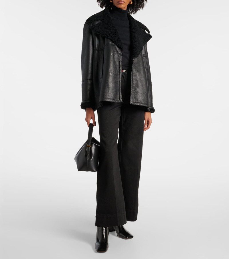 Victoria Beckham Shearling peacoat outlook