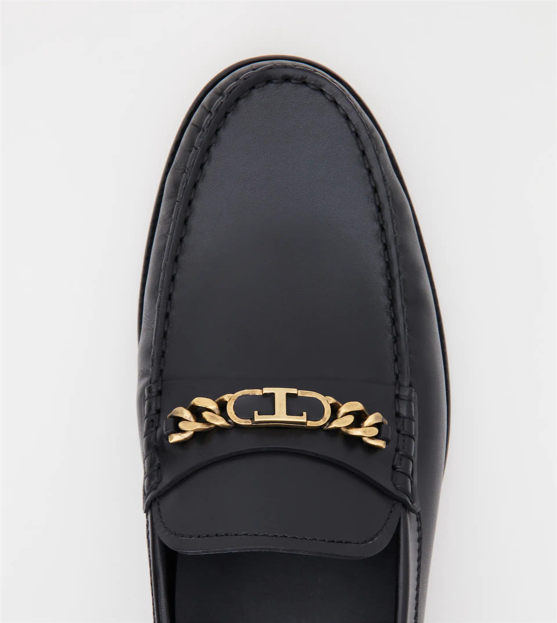 LOAFERS IN LEATHER - BLACK - 4