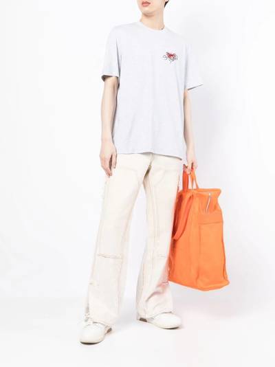 MSGM logo-embroidered T-shirt outlook