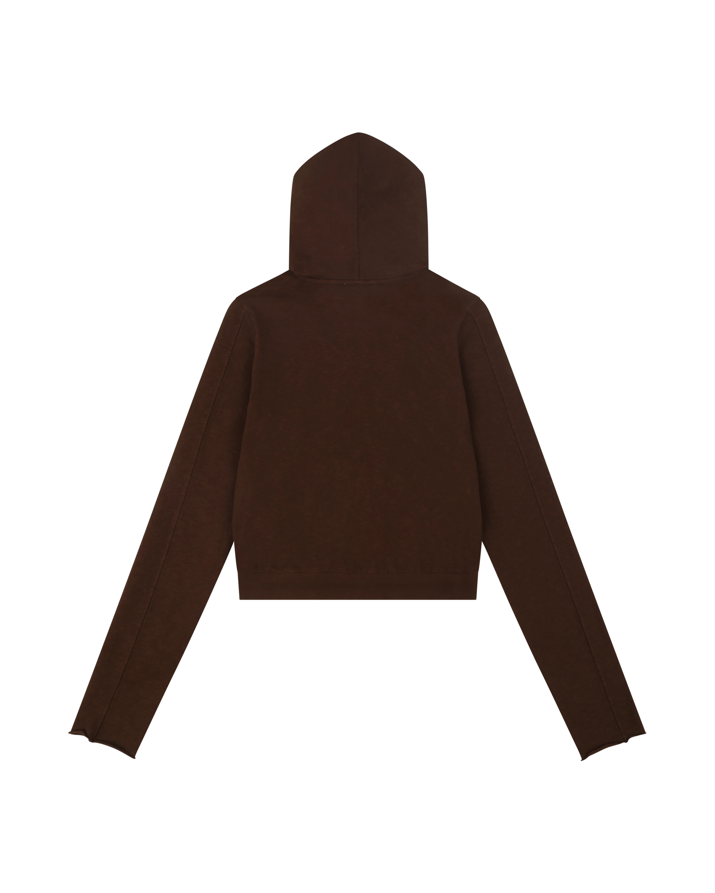 LIGHTWEIGHT CROPPED ZIP-UP BRUNETTE - 7