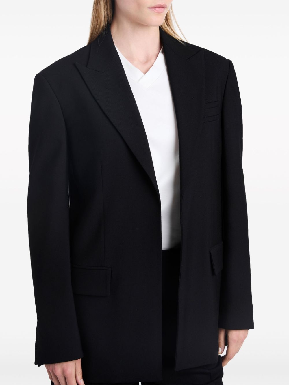 Devon peak-lapel blazer - 5