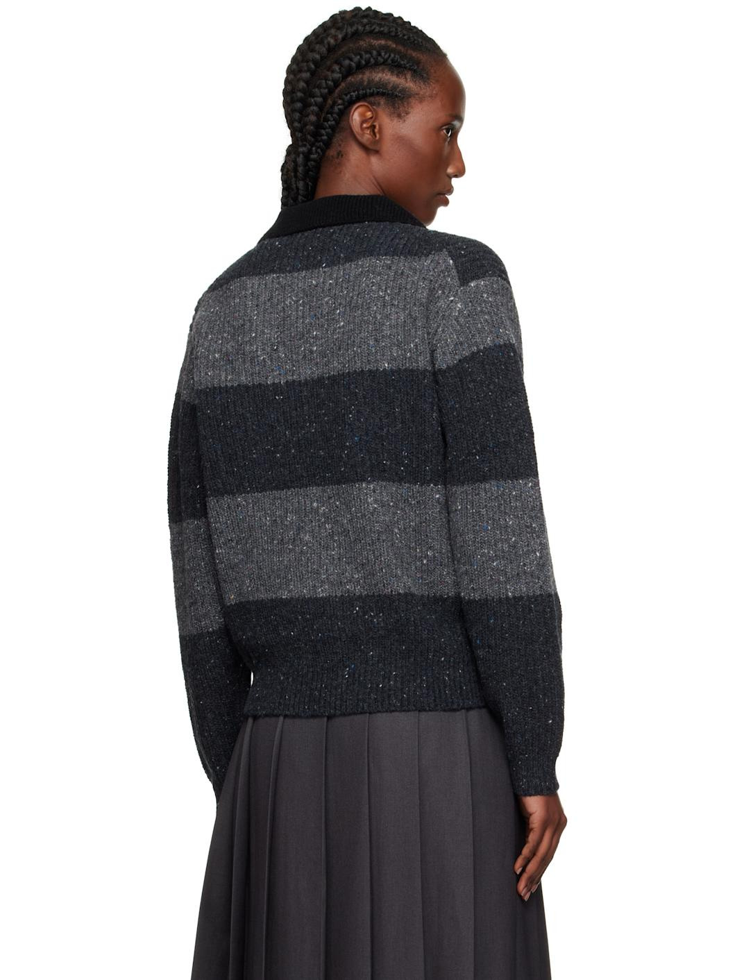 Gray Chunky Rugby Polo - 3