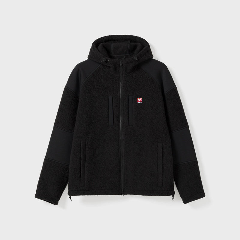 66°NORTH Tindur Shearling Zipped Hoodie outlook