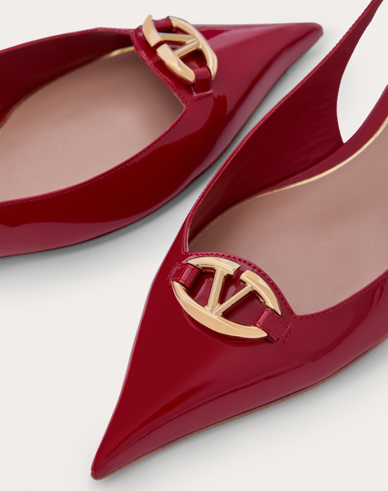 THE BOLD EDITION VLOGO SLINGBACK BALLERINA IN PATENT LEATHER 20MM 5
