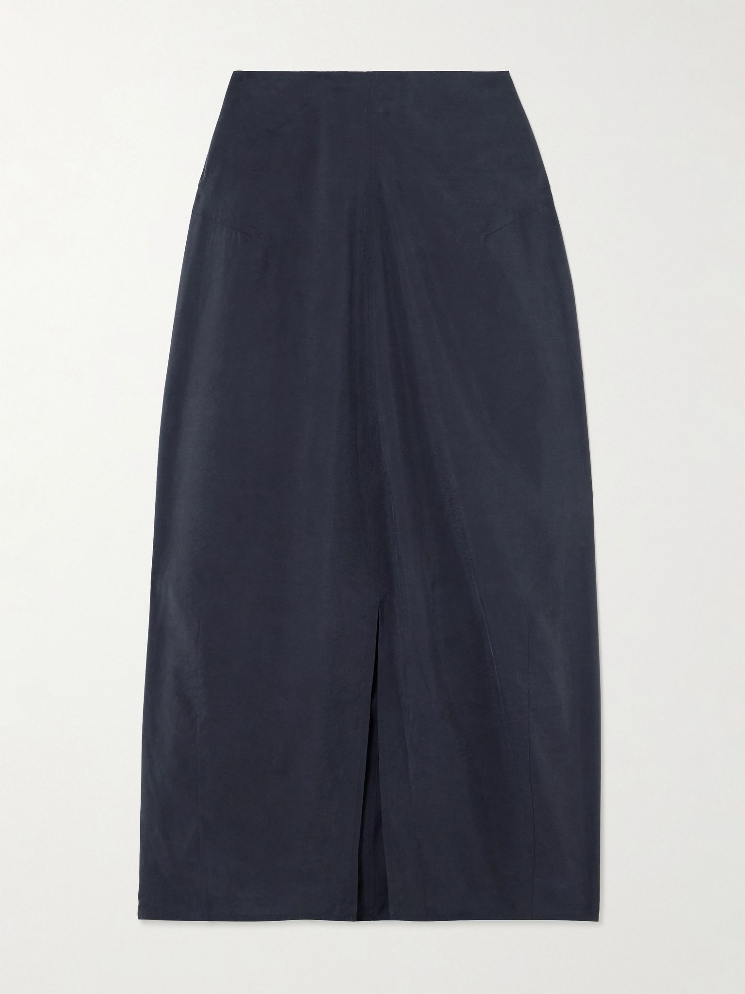 Parachute silk-blend maxi skirt Charcoal - 1