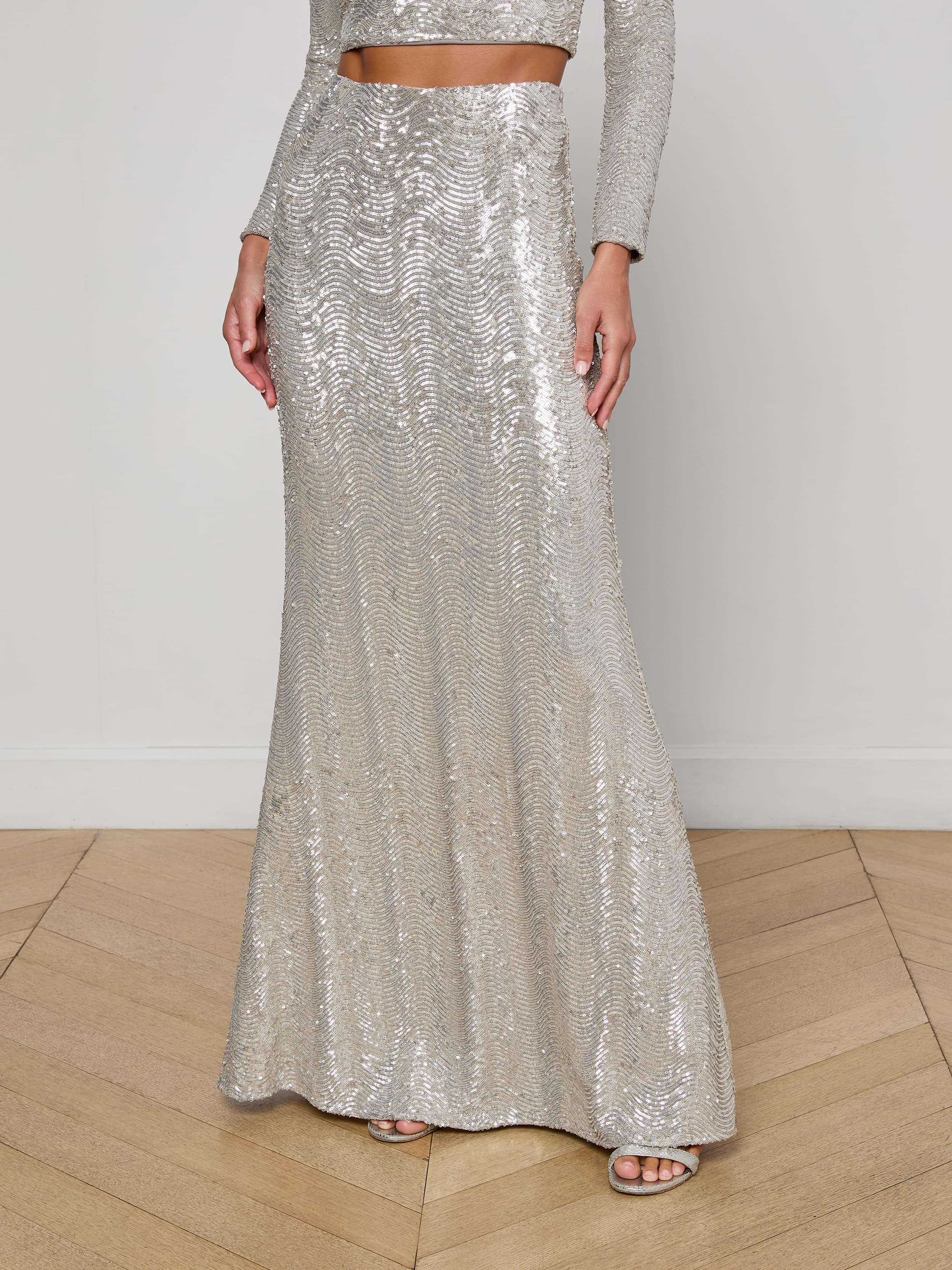 Zeta Sequin Maxi Skirt - 3