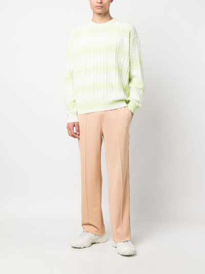 GCDS braid-detailed cotton sweatshirt outlook