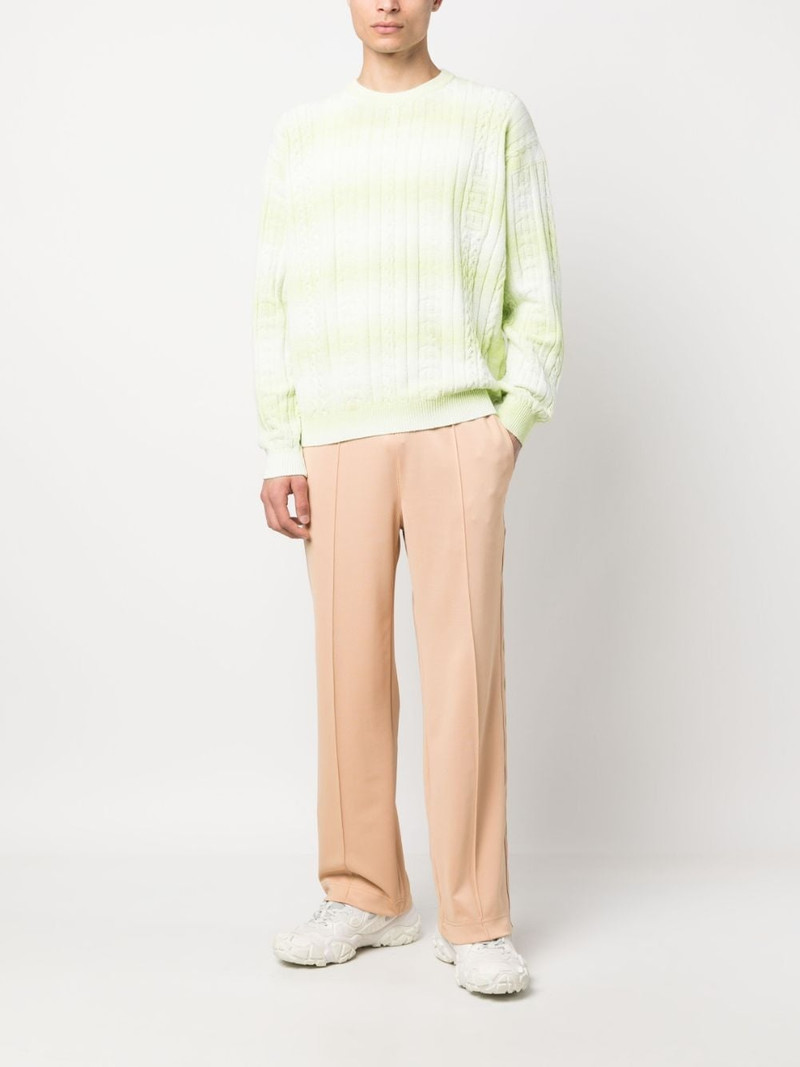 GCDS braid-detailed cotton sweatshirt outlook