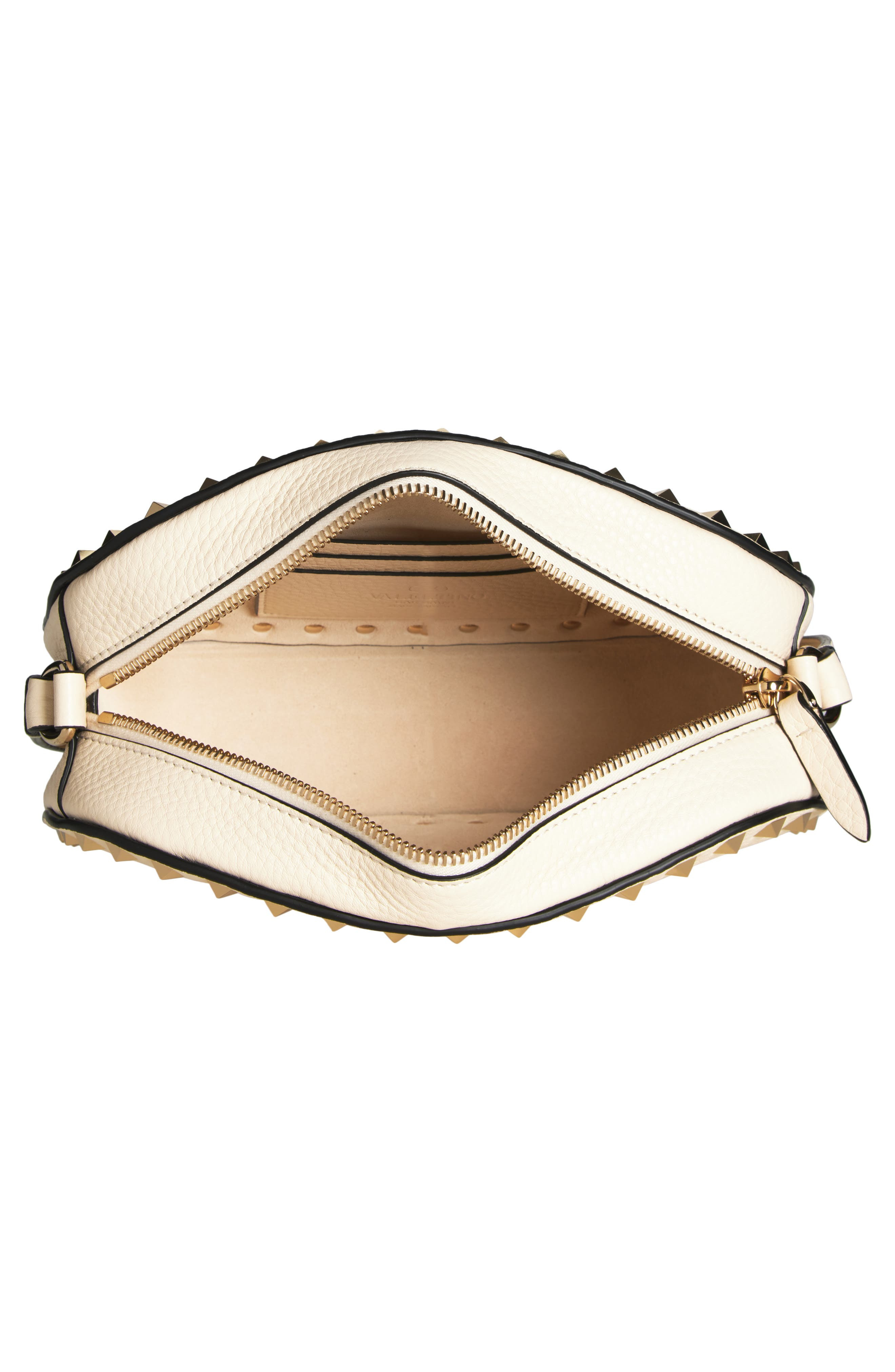 Valentino Garavani Rockstud Crossbody Camera Bag in Light Ivory at Nordstrom - 5
