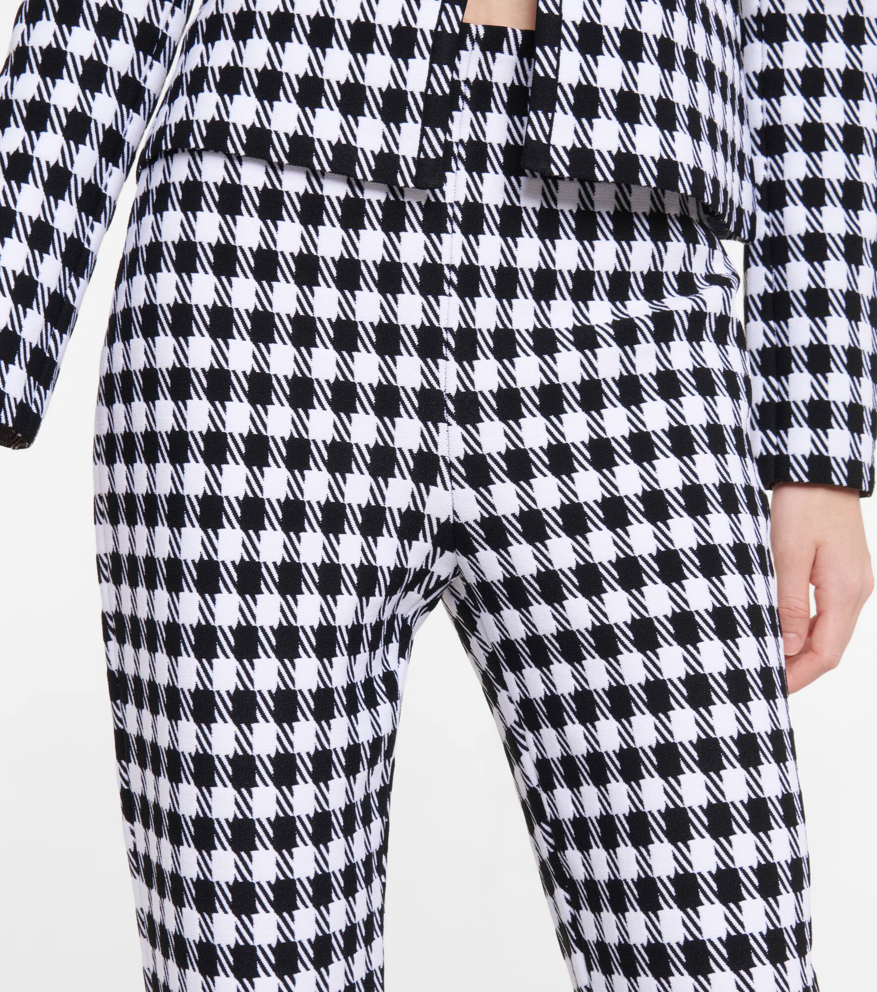 High-rise checked stirrup pants - 4