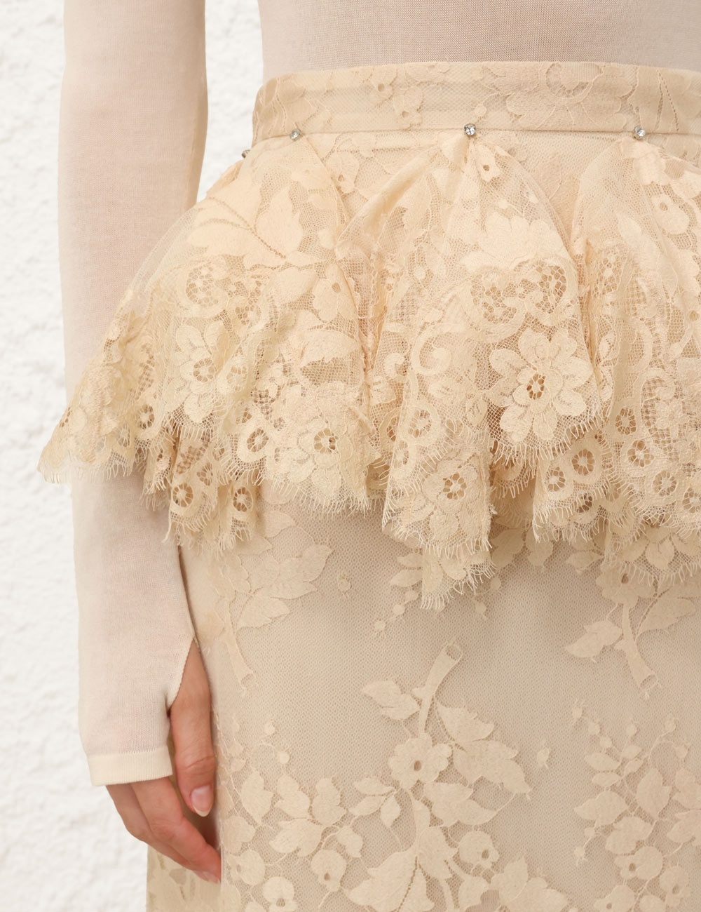 Zimmermann EDEN LACE HANDKERCHIEF SKIRT | REVERSIBLE