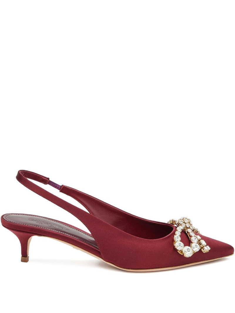 40mm crystal-embellished slingback pumps 1