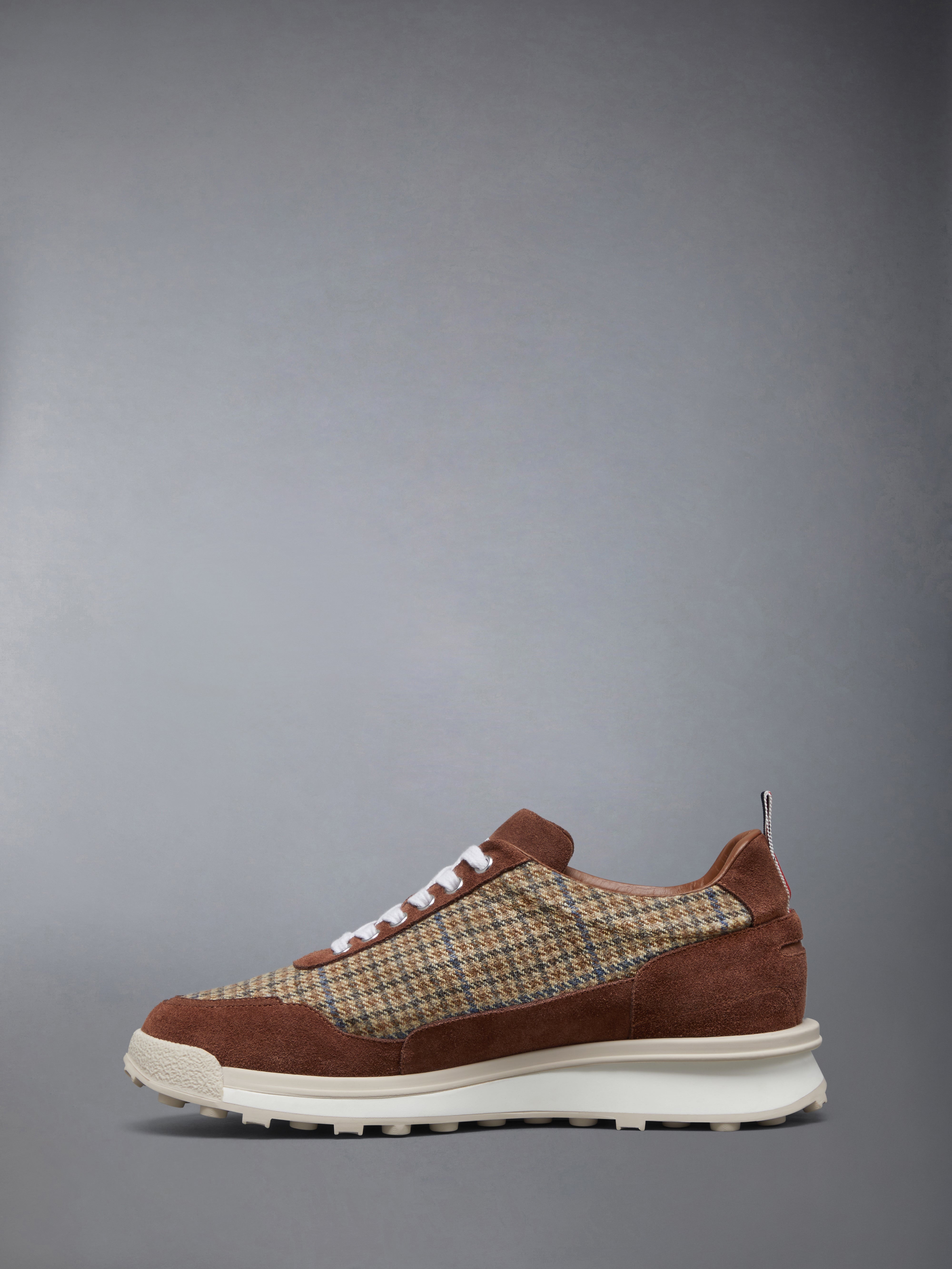GUNCLUB CHECK CHEVIOT TWEED ALUMNI SNEAKERS - 3