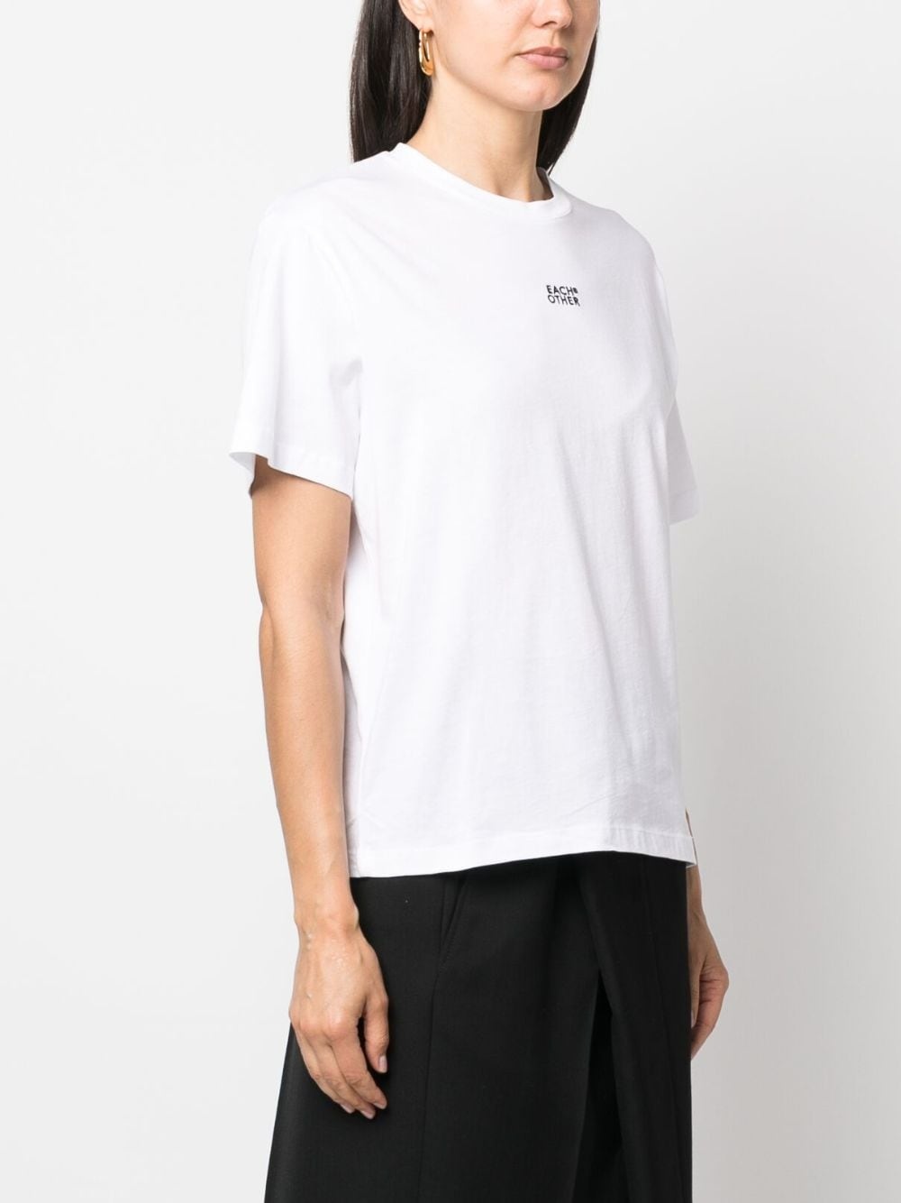 logo-print cotton T-shirt - 3