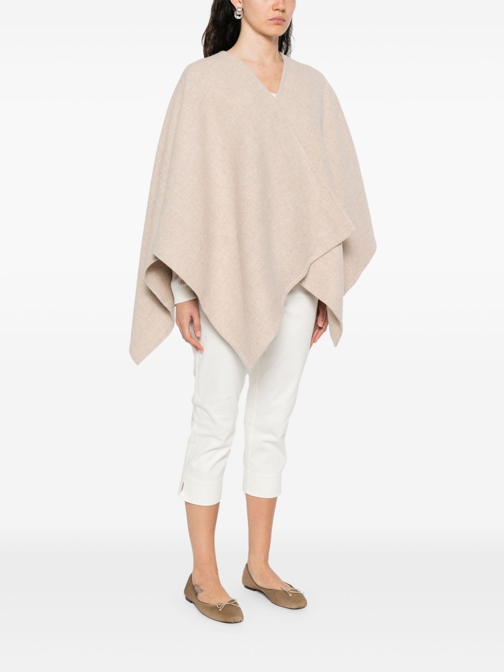 国内発送/送料関税込【Max Mara】 Asymmetrical poncho Max Mara Asymmetric Poncho | Neutrals | FARFETCH JO