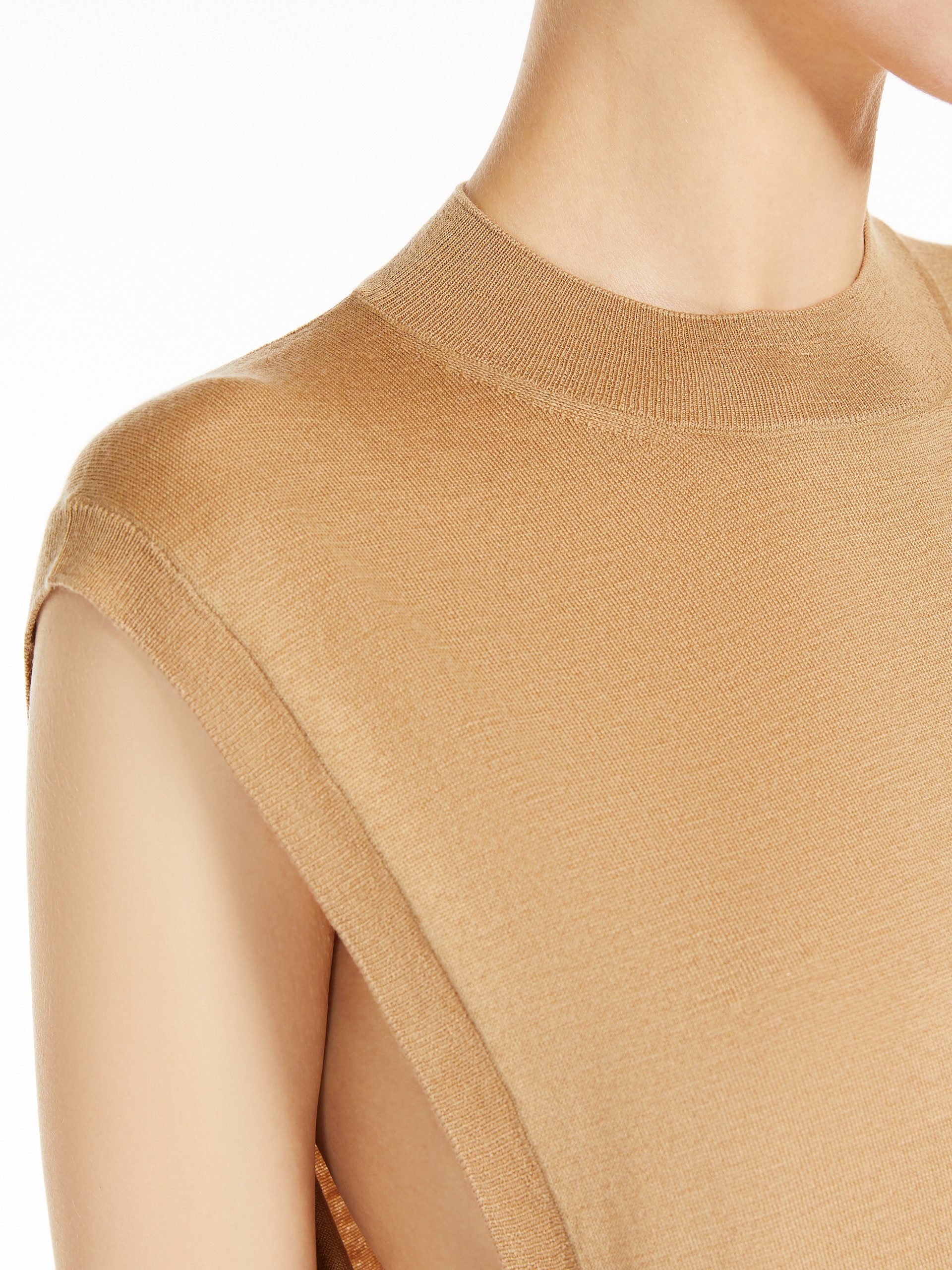 ODISSEA Sleeveless wool and silk sweater - 5