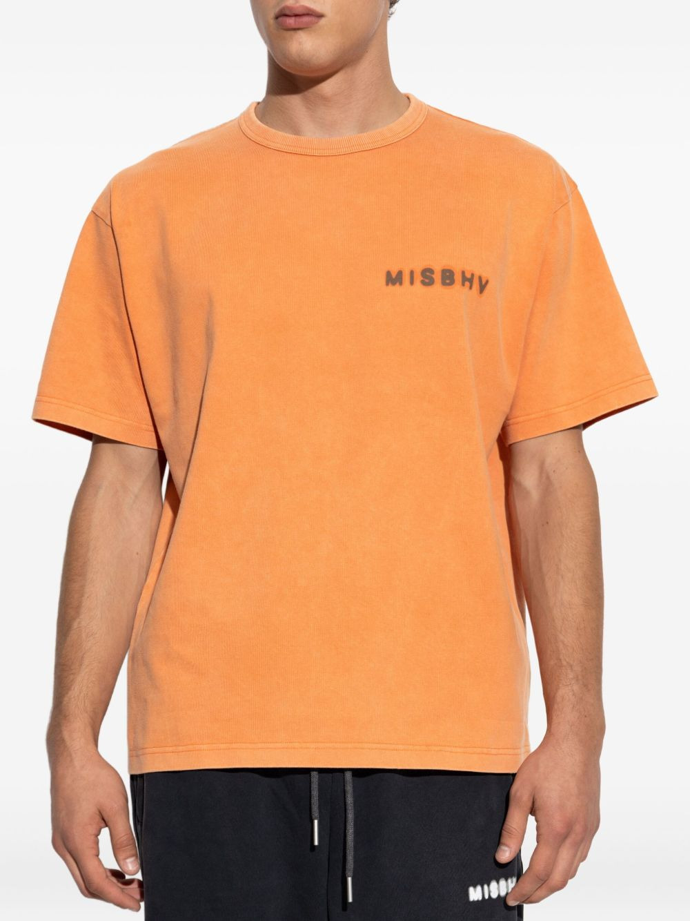 logo-print cotton T-shirt - 3