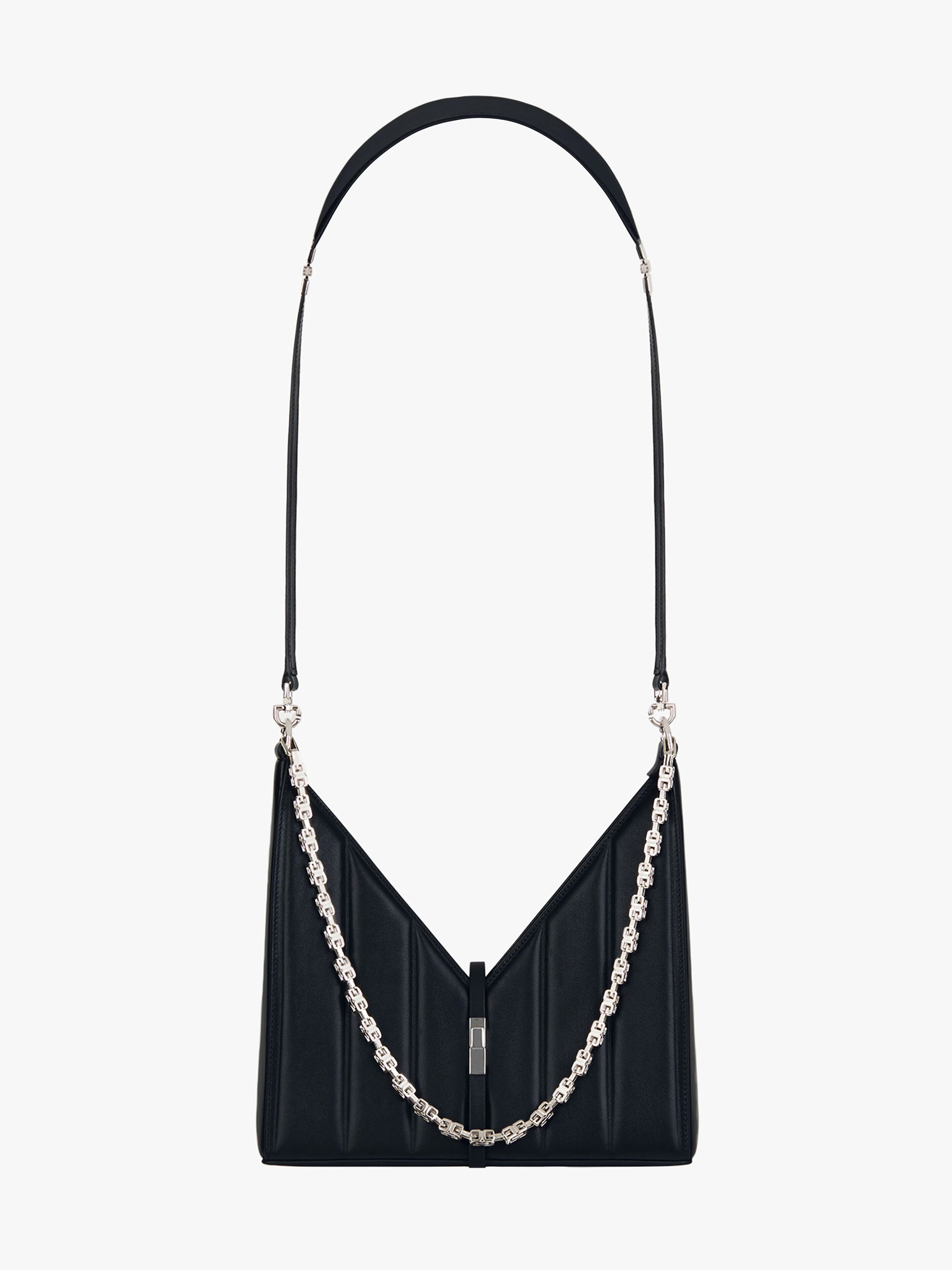 SMALL CUT OUT BAG IN PADDED LEATHER WITH CHAIN - 3