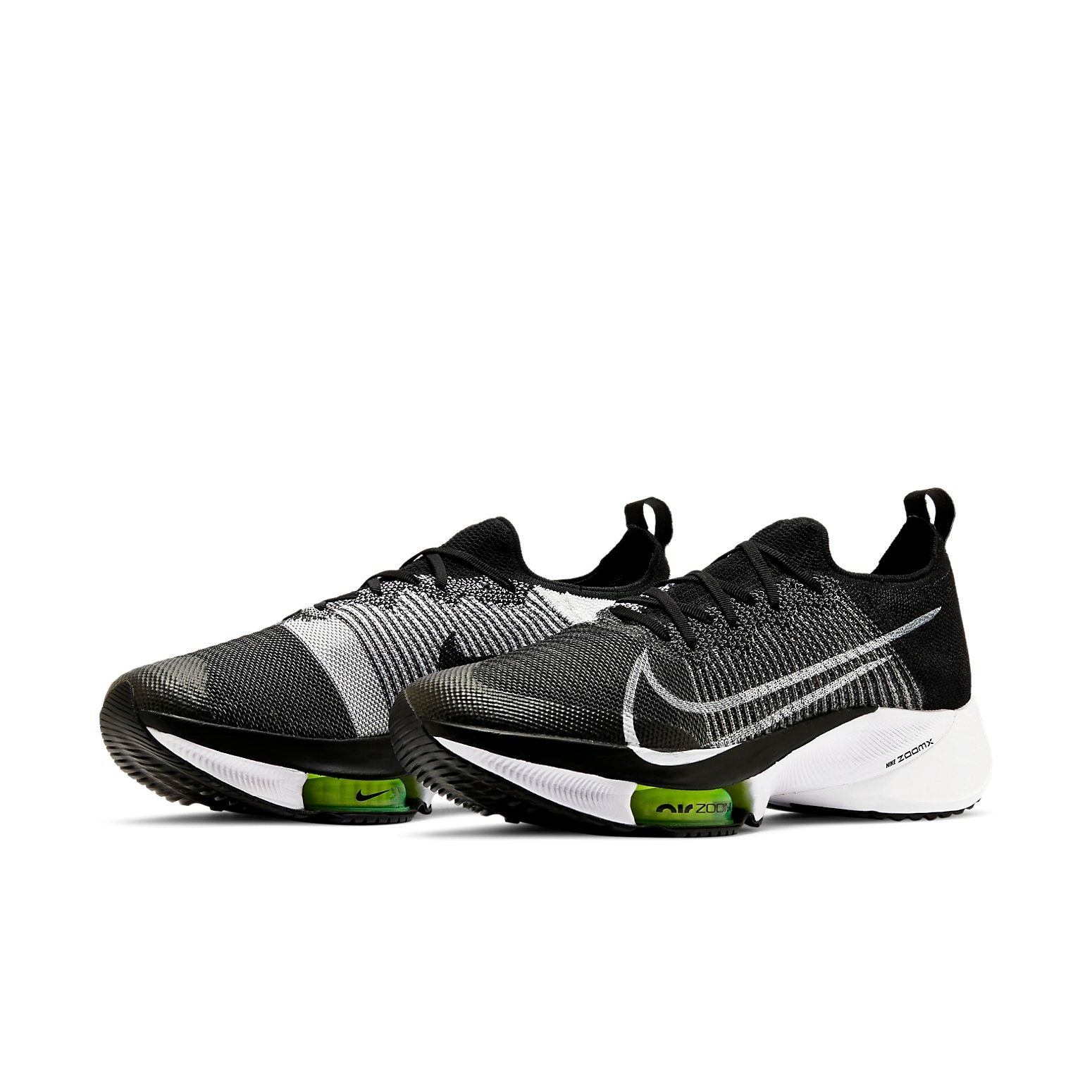 Nike Air Zoom Tempo NEXT% Flyknit 'Black White Volt' CI9923-001 - 3